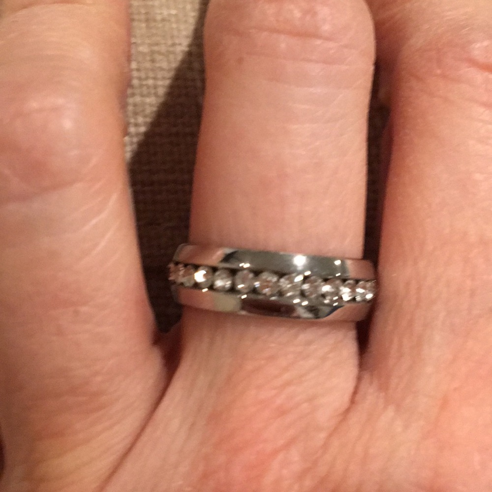 🔥 Stainless steel Austrian AAACZ ring - Picture 2 of 4